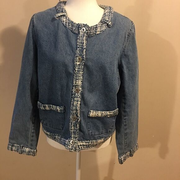 Vintage Cristopher & Banks Denim Women’s Sweater - Picture 1 of 7